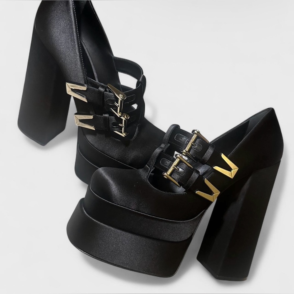 Versace Mary Jane Platform Heels